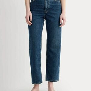 Everlane Women's Straight Leg Jeans in Deep Blue